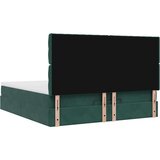  Okvir kreveta s madracima tamnozeleni 160x200cm baršunasti | shoptok.hr
