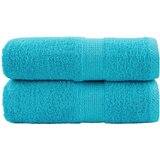 vidaXL Premium ručnici za goste SOLUND 2 kom. tirkizne boje 30x50 cm 600 g/m² - Tirkizna 30 x 50 cm 2 | shoptok.hr