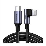 Ugreen Kabal za punjenje USB-C na Apple Lightning 90°, 1.5 m, crno sivi Ugreen Kabal za punjenje USB-C na Apple Lightning 90°, 1.5 m, crno sivi Slike