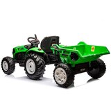 HC-306 Traktor na baterije s prikolicom, svijetlo zelena 24V Slike