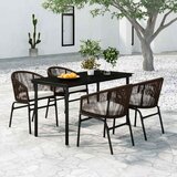  3-dijelni vrtni blagovaonski set smeđi Smeđa | shoptok.hr