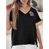 DStreet Bluzka damska oversize SHINE LOVE czarna | Shoptok.si