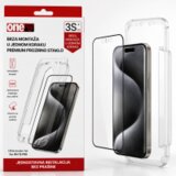  OneS zaštitno staklo sa aplikatorom Black Frame za iPhone 15 Pro Cijene