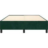  Okvir za krevet s oprugom tamnozeleni 140x190 cm baršunasti | shoptok.hr
