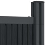  Ograjni panel siv 1218x186 cm WPC | Shoptok.si