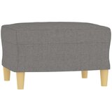  Fotelja s tabureom tamnosiva 60 cm od tkanine - Tamno siva 60 cm | shoptok.hr