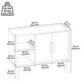 Olimp Sport Komoda visoki sjaj belo mermer | ePonuda.com