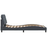  Okvir kreveta s LED-om bez madraca tamnosivi 100 x 200 cm baršunasti | Eponuda.com