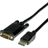 DisplayPort priključni kabel 2.00 m 11.04.5972 crna [1x muški konektor displayport - 1x muški konektor vga]