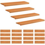 Step treads 20 kom. 100 x 25 x 2 cm Svijetlosmeđa | shoptok.hr
