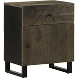 vidaXL Noćni ormarić crni 50 x 33 x 60 cm od masivnog drva manga | shoptok.hr