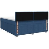  Boxspring krevet s madracem Plava 160 x 200 cm Tkanina - Plava 160 x 200 cm Dizajn linija | shoptok.hr
