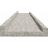  Zidne police 2 kom siva boja betona 115 x 9 x 3 cm | Eponuda.ba