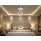  LED Kristalno stropno svetlo NAURU LED/24W/230V prečnik 40 cm sjajni hrom + daljinski upravljač | Eponuda.com