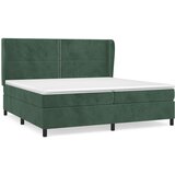  The Living Store Box spring postelja z vzmetnico temno zelena 200x200 cm žamet - Box Spring Postelja, (21445881) | Shoptok.si