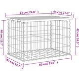  Vrtna klupa s gabionskim dizajnom 63x44x42 cm drvo duglazije | shoptok.hr