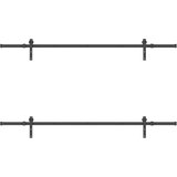  za klizna vrata 213,5 cm čelični crni Slike