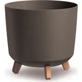 Gracia Tubus ECO Wood cvetlični lonec, kavno rjava - 1 k.