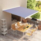vidaXL Platno za tendu plavo-bijelo 350 x 250 cm Cijene