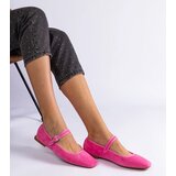 Gemre Dark pink square-toe ballet flats Pergasa | shoptok.hr
