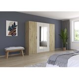 Boxxx OMARA S KLASIČNIMI VRATI, barve šampanjca, hrast artisan | Shoptok.si