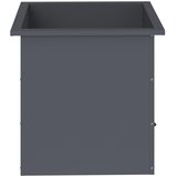  Vrtna posuda za sadnju s LED svjetlom Antracit 50 x 50 x 48 cm Slike