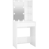  Toaletni stolić s LED svjetlima sjajni bijeli 60 x 40 x 140 cm | Shoptok.si