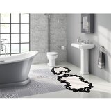 Hanah home set 2 prostirke za kupatilo Crno-Beli