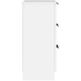  Komode 2 kom bijele 30 x 30 x 70 cm od konstruiranog drva | shoptok.hr