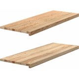  Prozorske klupice 2 kom 110x40x2 cm netretirane masivne hrast | shoptok.hr
