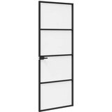  Vrata za dom 76 x 201,5 x 3,5 cm Aluminij i kaljeno staklo | shoptok.hr