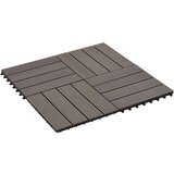  Pločice za trijem 22 kom 30 x 30 cm 2 m² WPC tamnosmeđe | shoptok.hr