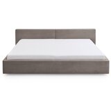 Meise Möbel Smeđe-sivi tapecirani bračni krevet s prostorom za odlaganje s podnicom 200x240 cm Cube – | shoptok.hr