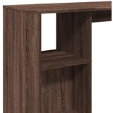  Barski stol s policom smeđa boja hrasta 124x46x103,5 cm drveni | shoptok.hr