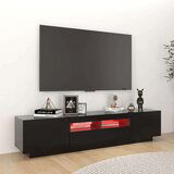 vidaXL TV ormarić s LED svjetlima crni 180 x 35 x 40 cm | shoptok.hr