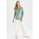 Defacto Relax Fit Crew Neck Cashmere Textured Extra Soft Sweater | Shoptok.si