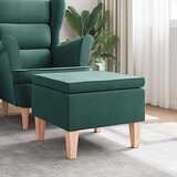  Stolac s drvenim nogama tamnozeleni od tkanine | shoptok.hr
