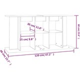 vidaXL Stojalo za akvarij siva sonoma 120x40x60 cm inženirski les | Shoptok.si