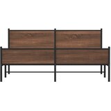  Metalni okvir kreveta bez madraca smeđa boja hrasta 183x213 cm | Eponuda.com