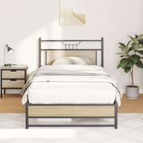 vidaXL Posteljni okvir brez vzmetnice hrast 100x200 cm inženirski les | Shoptok.si