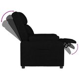  Naslonjač od tkanine crni | shoptok.hr