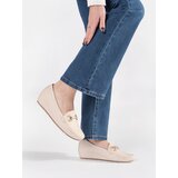 GOODIN Beige loafers on a low wedge | shoptok.hr