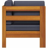  Kutna sofa s tamnosivim jastucima masivno bagremovo drvo | shoptok.hr