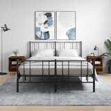 vidaXL Nočna omarica 2 kosa dimljen hrast 40x35x50 cm inženirski les Cene