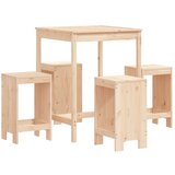  The Living Store Vrtna barska garnitura 5-delna trdna borovina - Vrtna Barska Garnitura, (21445201) | Shoptok.si