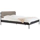noo.ma Crni željezni tapecirani bračni krevet s podnicom 160x200 cm Eton Basic – | shoptok.hr