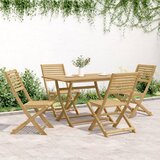  Sklopive vrtne stolice 4 kom 48,5x61,5x87 cm od drva bagrema | shoptok.hr