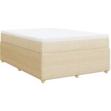 Maison Chic Box spring postelja - Vzmetna postelja z vzmetnico krem 160x200 cm blago SL24430, (21879472) | Shoptok.si