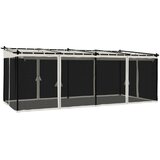  Sjenica s mrežastim zidovima 6 x 3 m krem čelična | shoptok.hr