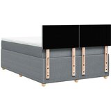  Krevet s oprugama i madracem svjetlosivi 140x190 cm od tkanine | shoptok.hr